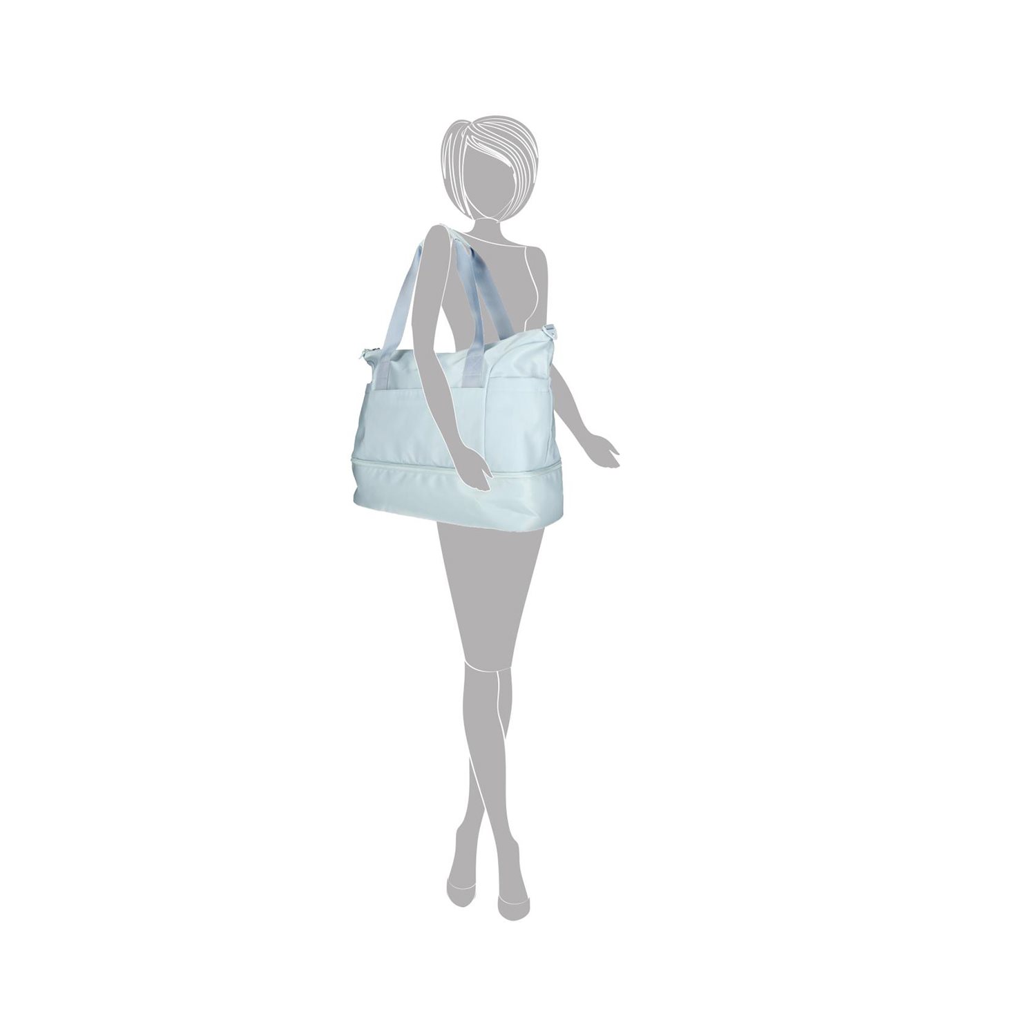 Enrico Benetti Lakers Sport / Travel Bag 47L light blue