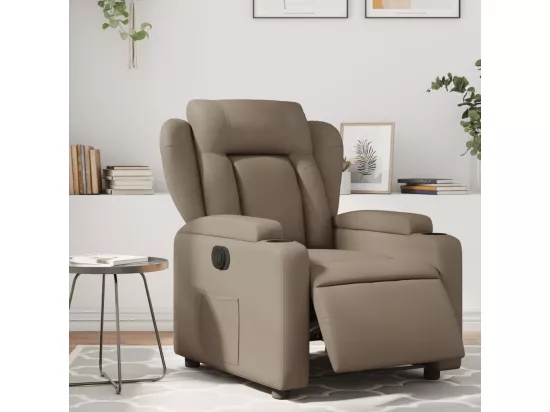 Fauteuil inclinable électrique Cappuccino Similicuir