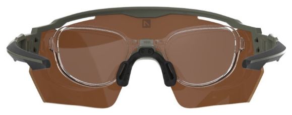 Lunettes AZR Race RX Kaki Mat/Noir / Écran Hydrophobe Jaune