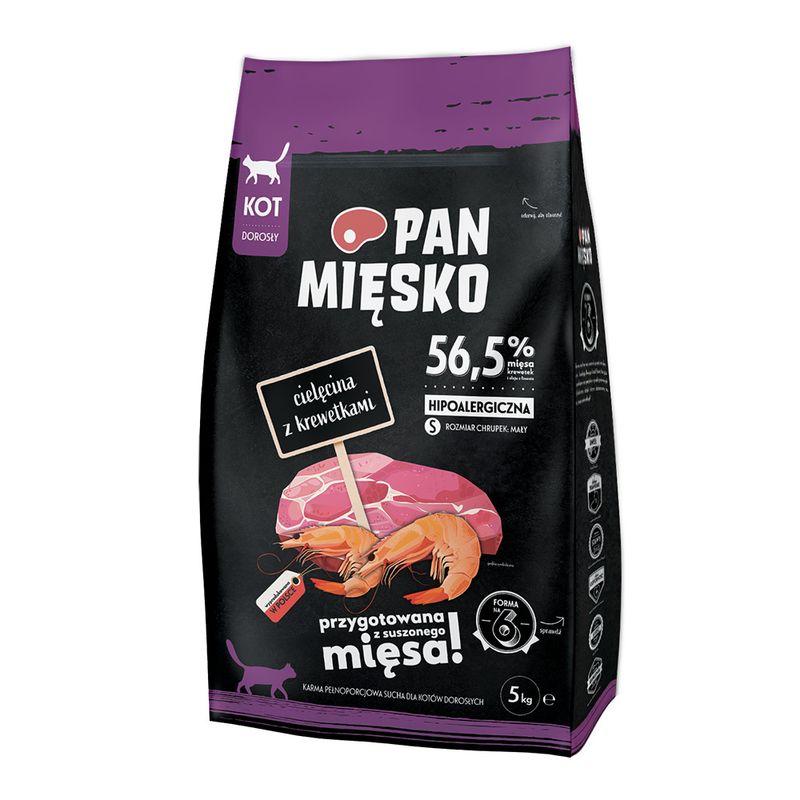 Pan Mięsko Small veau, crevettes