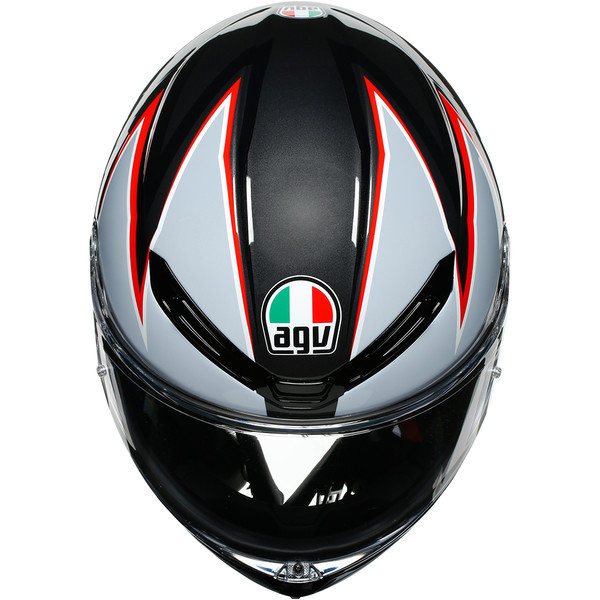 AGV - Casque K6 Flash Noir Mat / Gris / Rouge