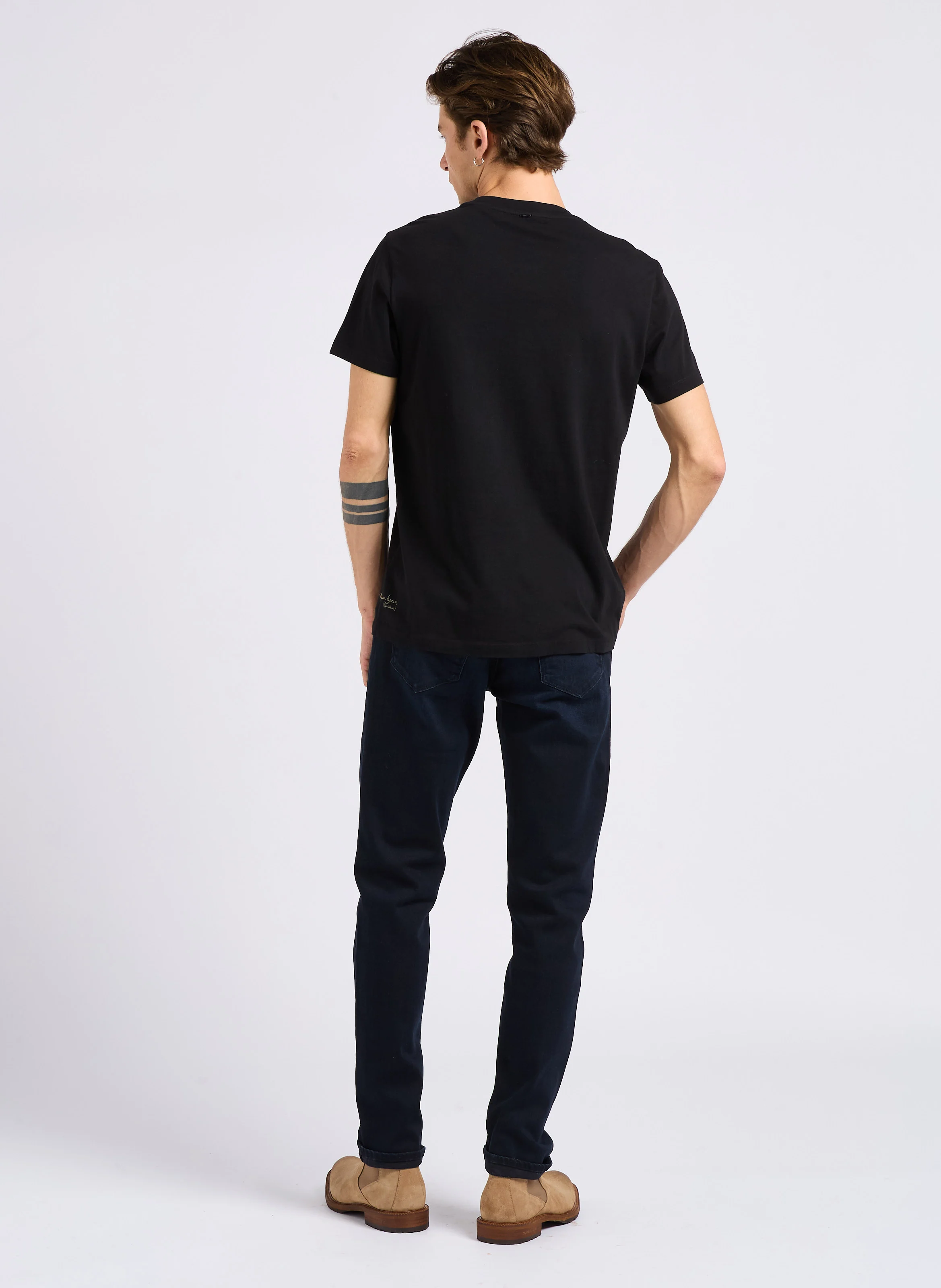 Jean slim en coton mélangé | Bleu