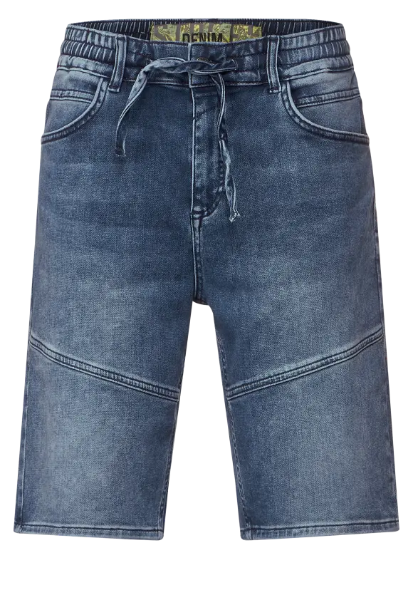 Relaxed Fit Jeansshorts - indigo blue wash