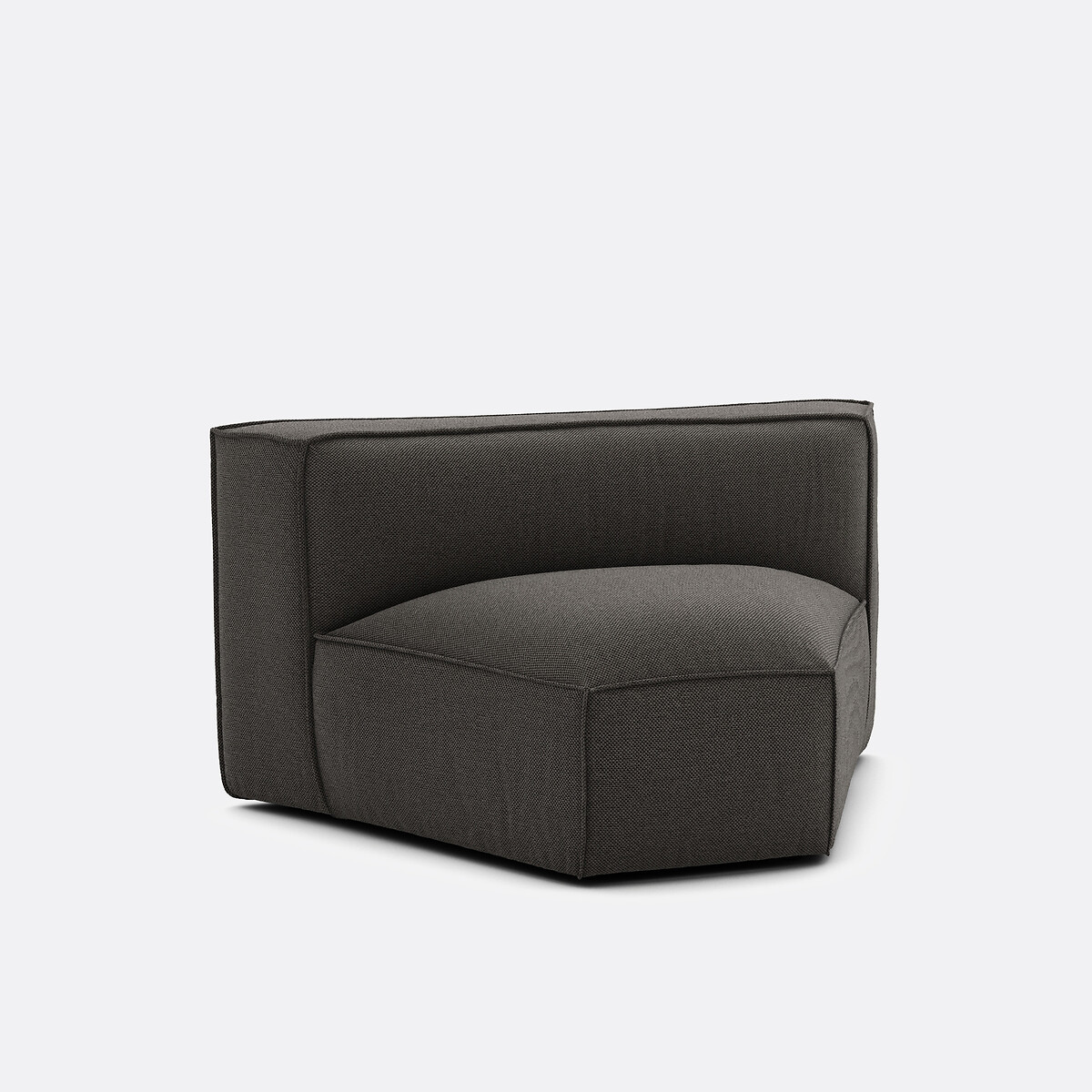LA REDOUTE INTERIEURS<br>Canto aberto modular, tecido texturizado, Seven