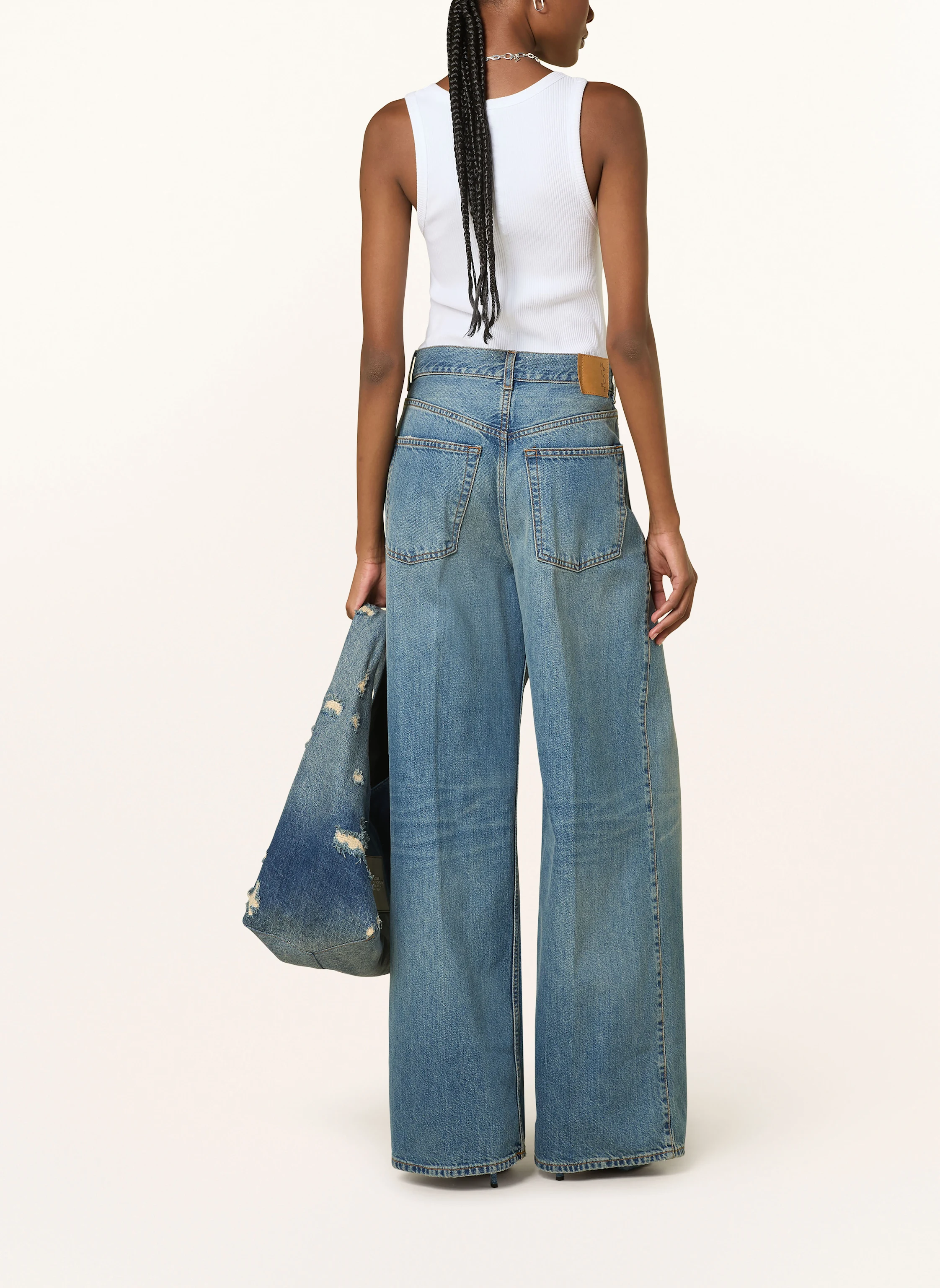 HAIKURE Wide Leg Jeans CANDY BLUE