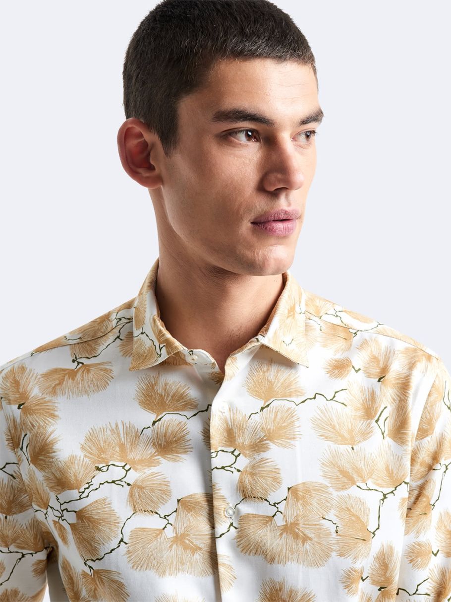 Chemise slim fleurie
