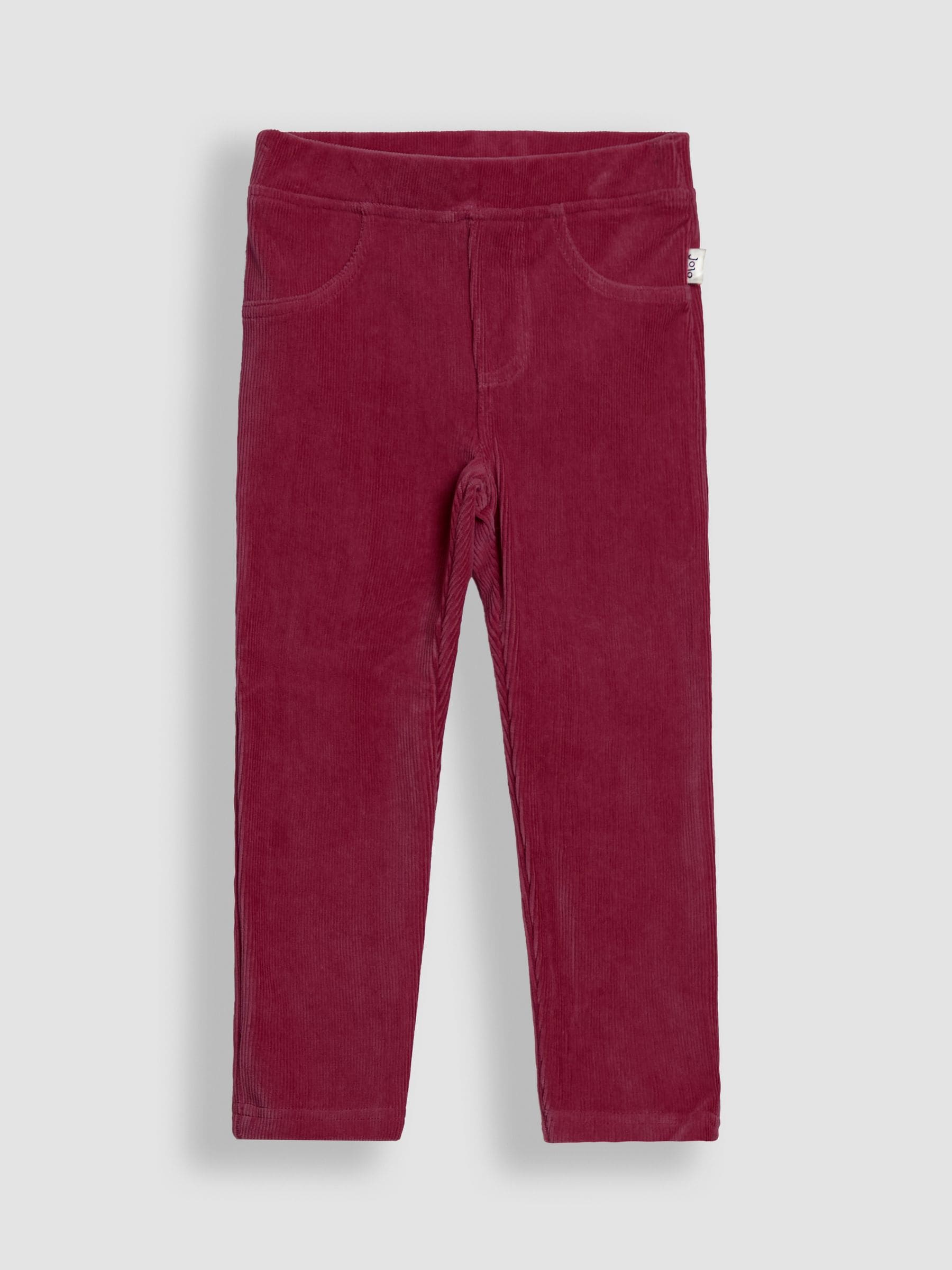 Bessenroze - JoJo Maman Bébé - Set van 2 jersey jeggings van corduroy