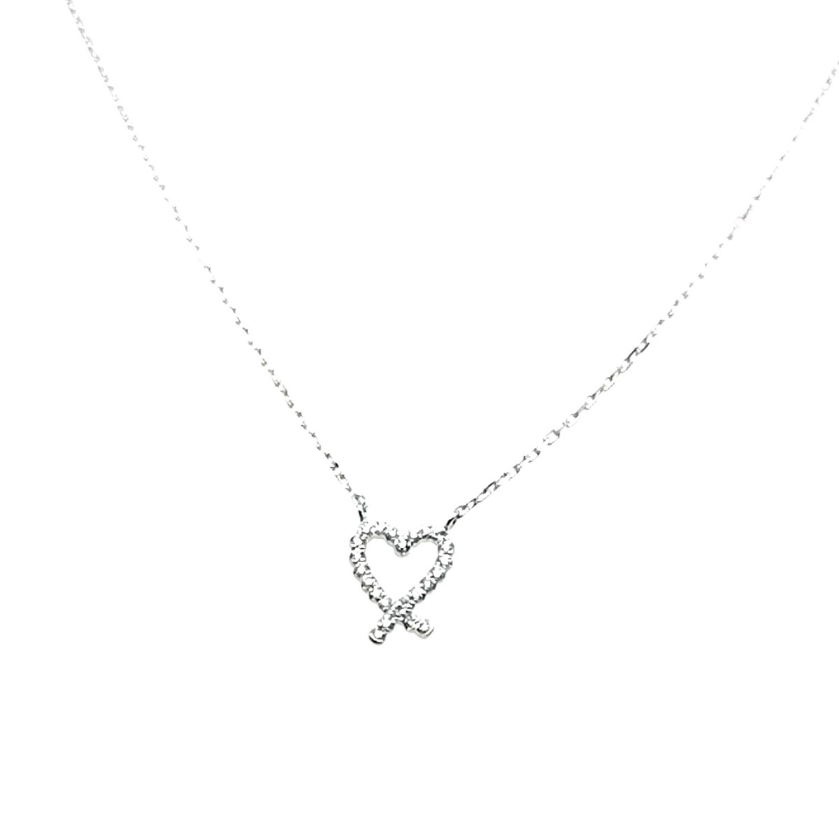 Collier Brillaxis or blanc 18 carats et diamants
