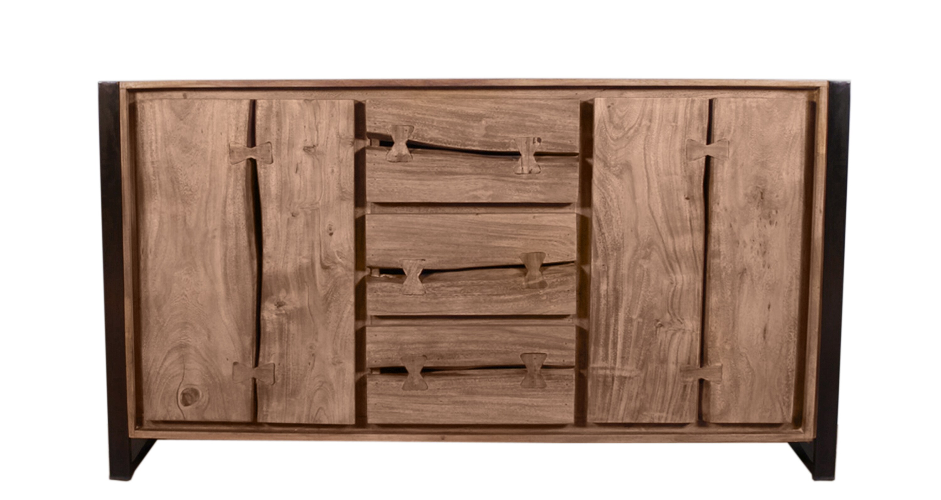 Sideboard Natural Edge Akazie Kommode Wohnzimmer Esszimmer Schubladen Schrank
