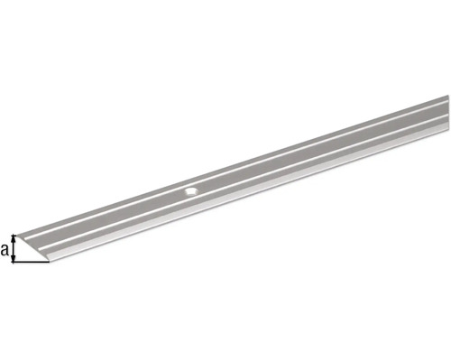 Overgangsprofiel, aluminium, zilver geanodiseerd, 25x1,8 mm, 0,9 m