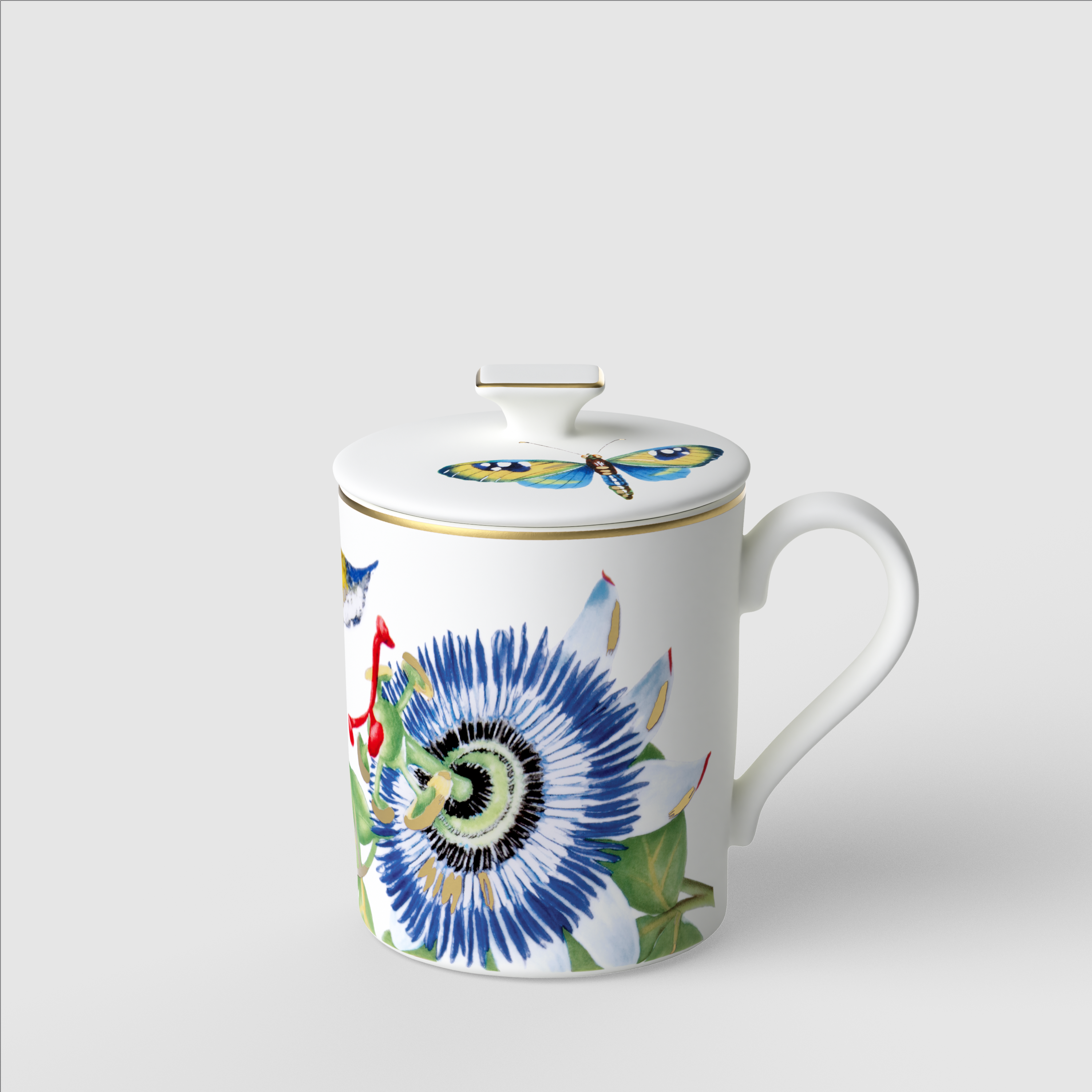 Amazonia Mug Multi-colored, 8.8 oz, Premium Bone Porcelain