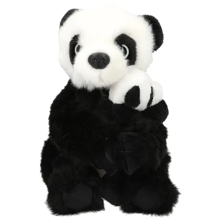 Depesche TOPModel Plüsch Panda Mama mit Baby WILD, 21 cm