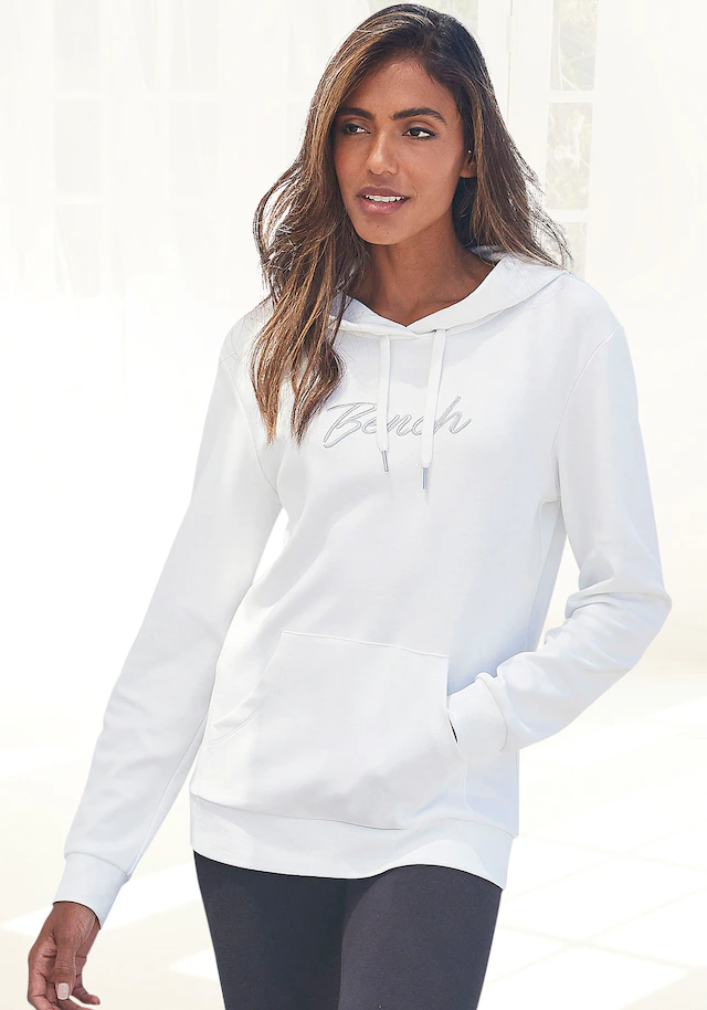 Bench. Loungewear Kapuzensweatshirt , mit glänzender Logostickerei, Loungeanzug, Hoodie