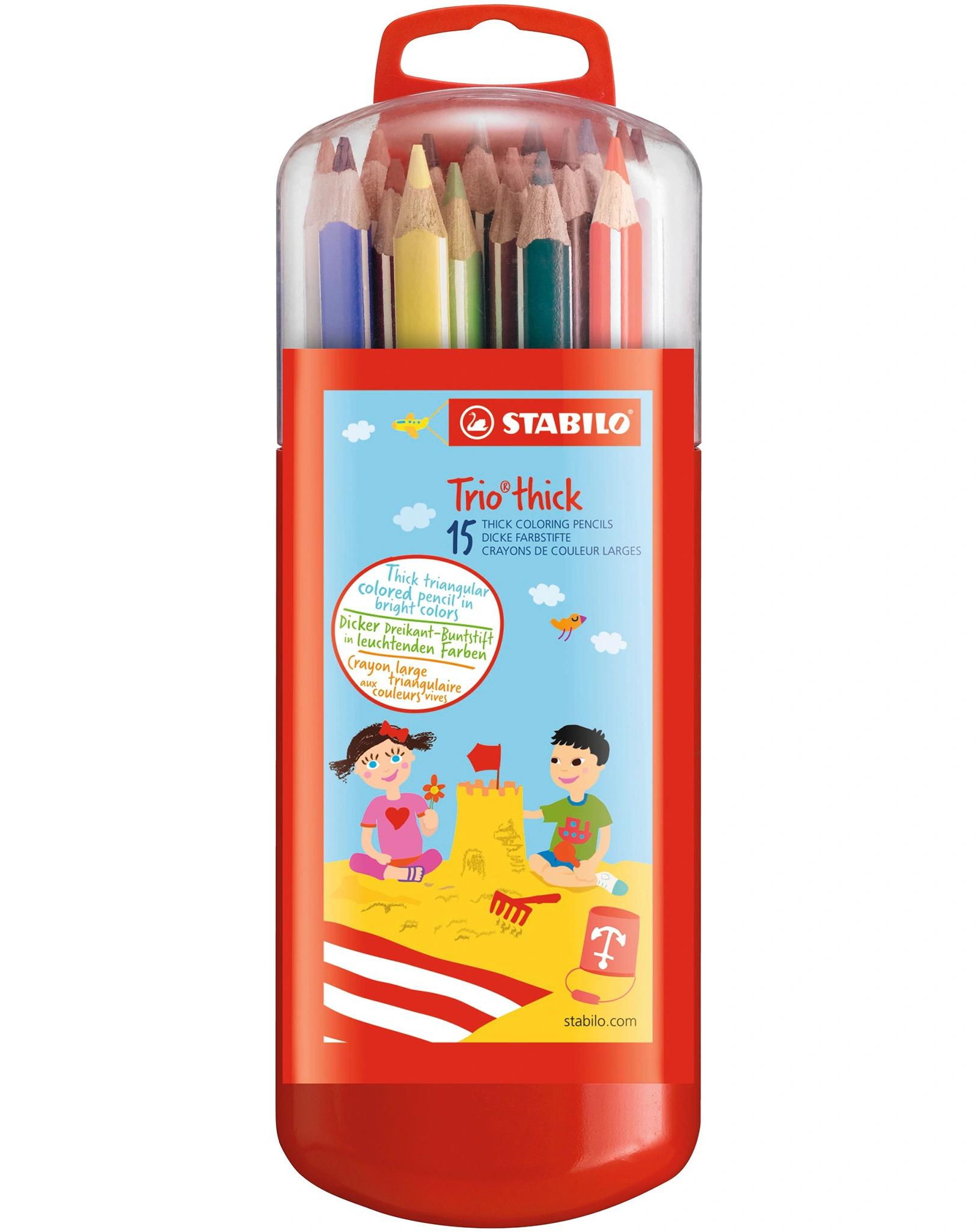 Dreikant-Buntstift STABILO® Trio dick 15er-Pack