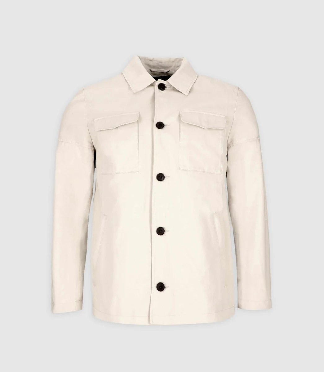 Blouson 2 poches beige mastic REC