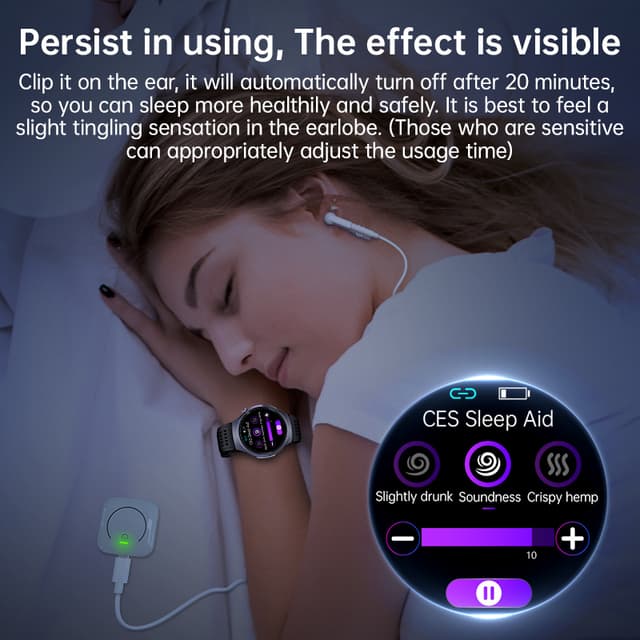 Smartur med EKG, Bluetooth-opkald og helbredsovervågning Sort