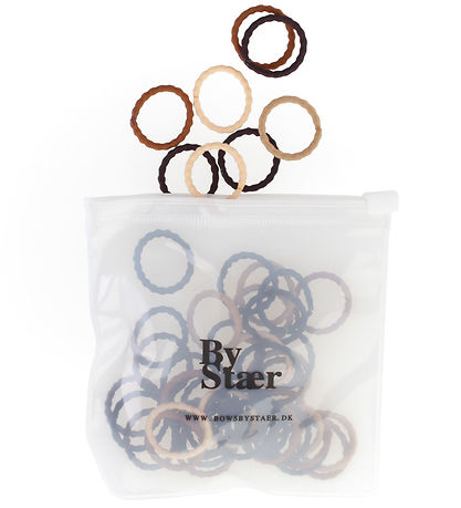 By St?r Mini H?relastikker - 50 Stk. - Mix 15 - Brun/Beige/