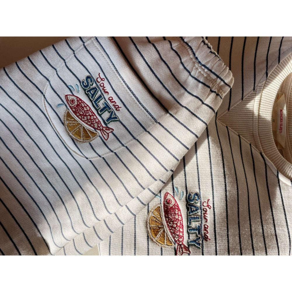 Køb Konges Sløjd Captains Blue/Antique White Amio Sweat Bukser Ocs