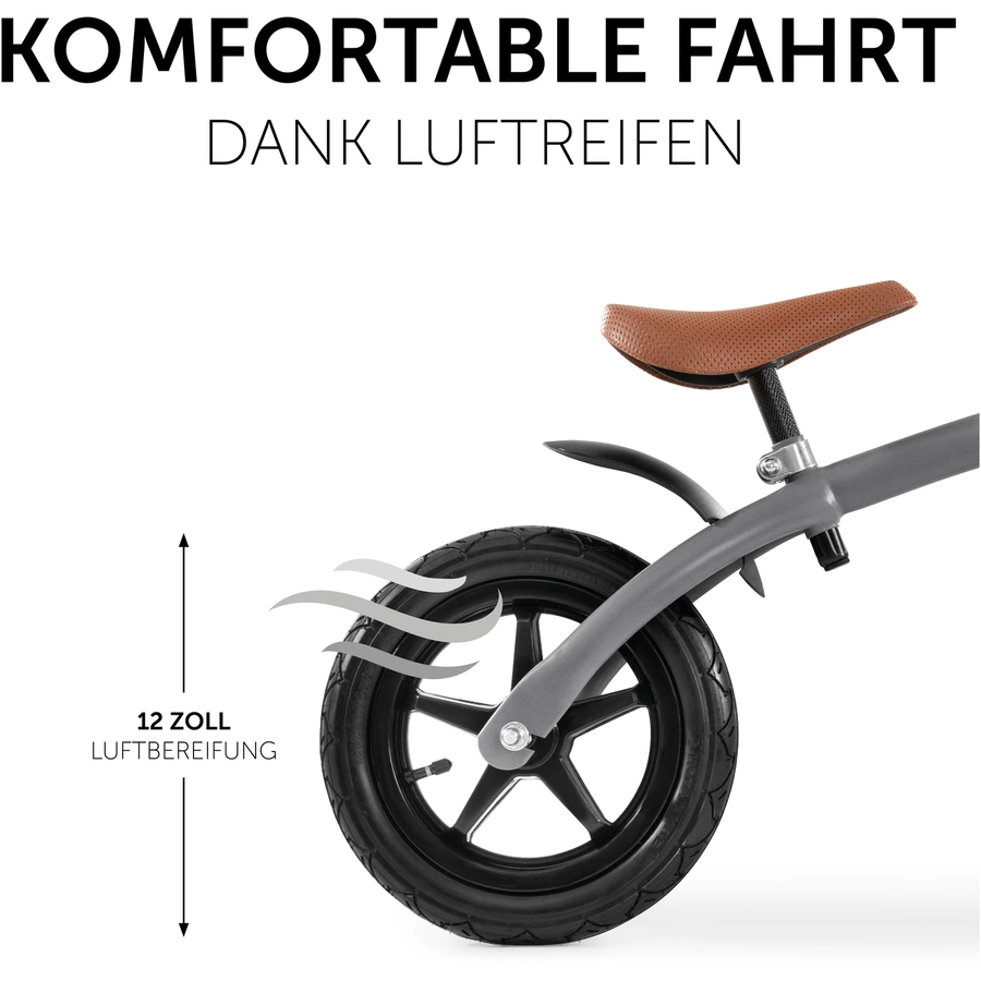 hauck Laufrad E Z Rider 12 Matt Grey