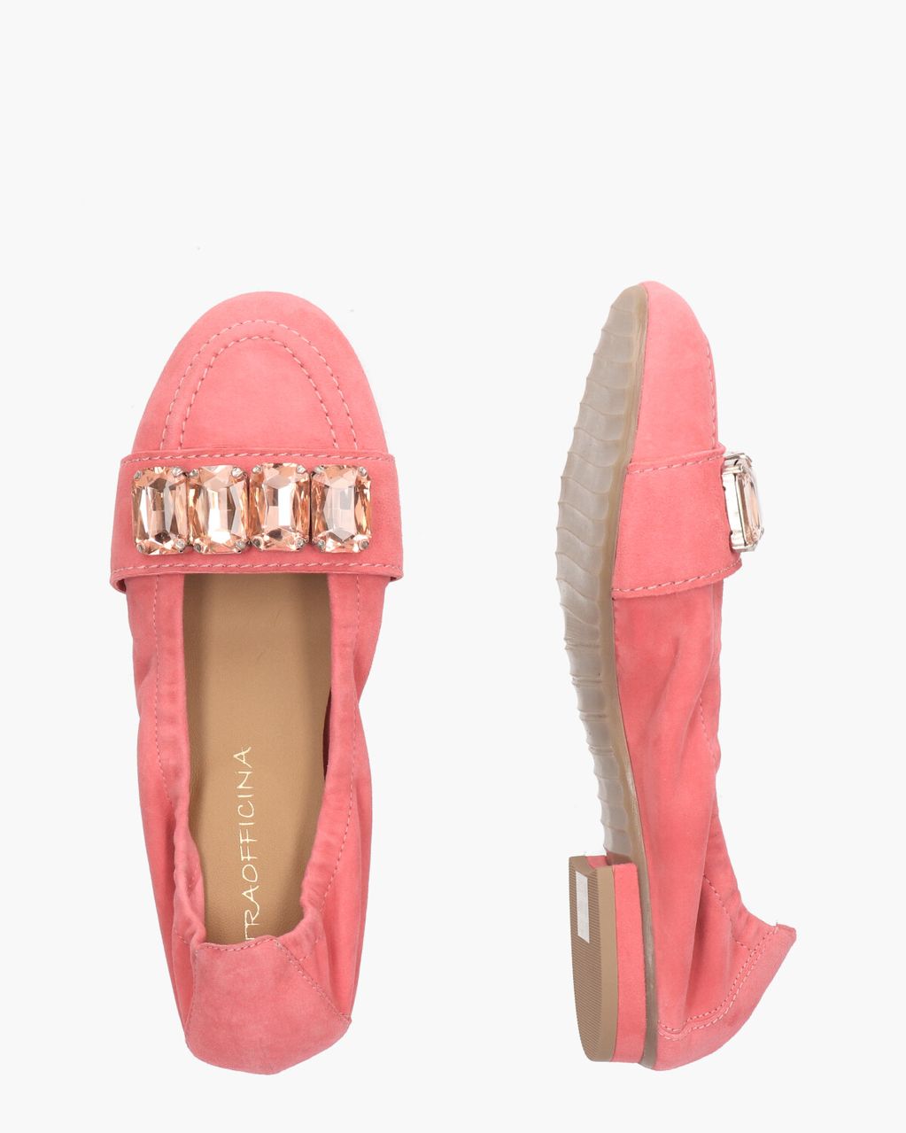 Altraofficina AO0902 Roze Damesloafers