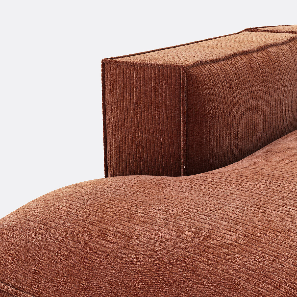 LA REDOUTE INTERIEURS<br>Sofá de 4 peças esquerdo veludo Vintage Seven