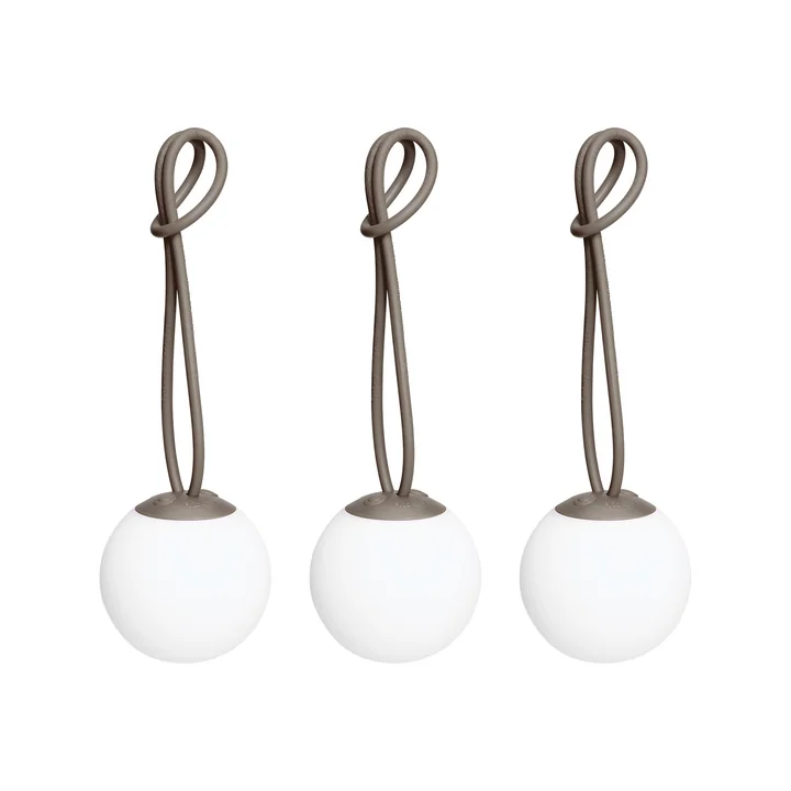Fatboy - Bolleke Mini Hängeleuchte, taupe (3er-Set)