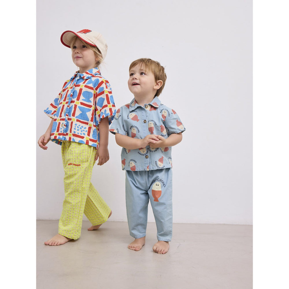 Køb Bobo Choses Lys Blue Morning Egg Denim Bukser