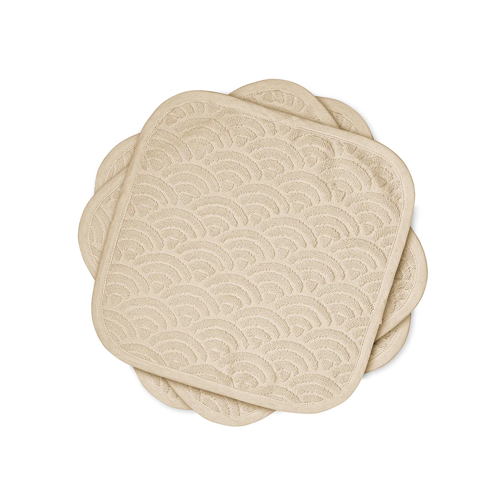 Vaskeklude, 3-pack - GOTS Mandel