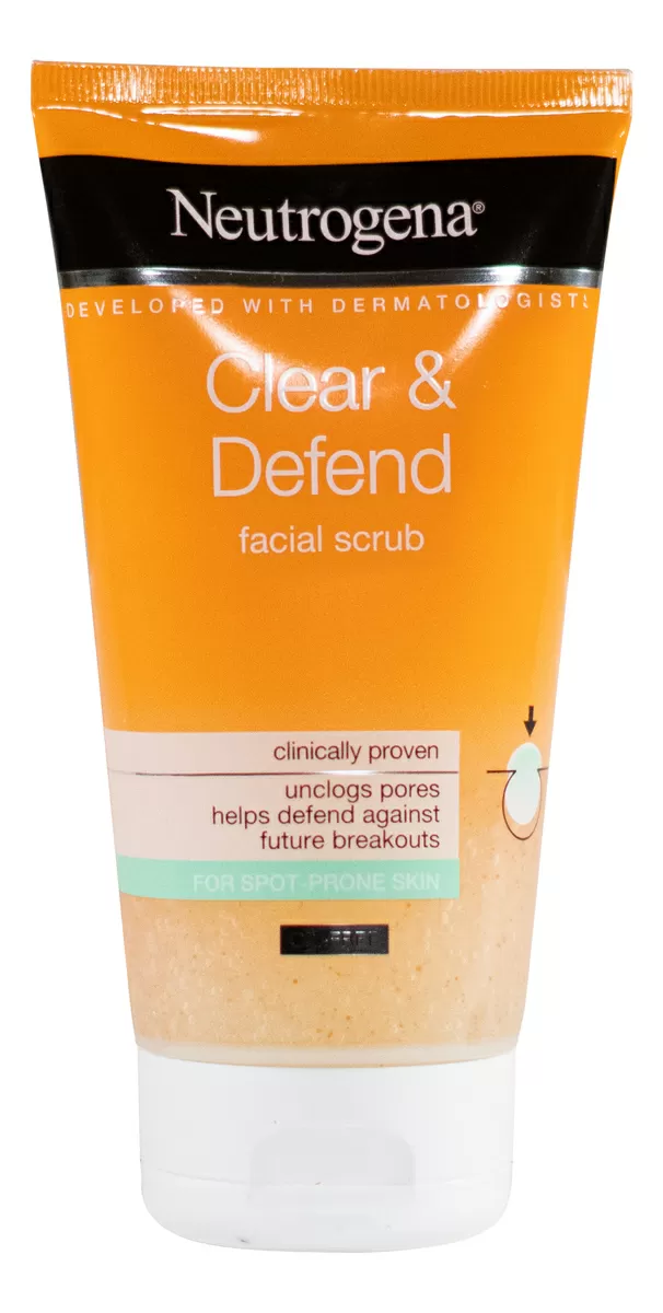 Neutrogena Clear & Defend Facial Scrub - 150 ml.