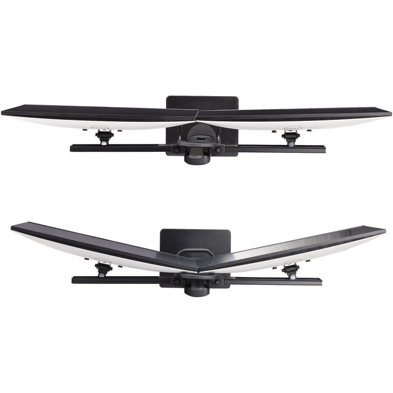 StarTech.com Support de Bureau pour Double Écrans de 27 pouces, Montage VESA 75x75/100x100, Réglage de la Hauteur Sans Outil, Jusqu'à 6kg par Écran
