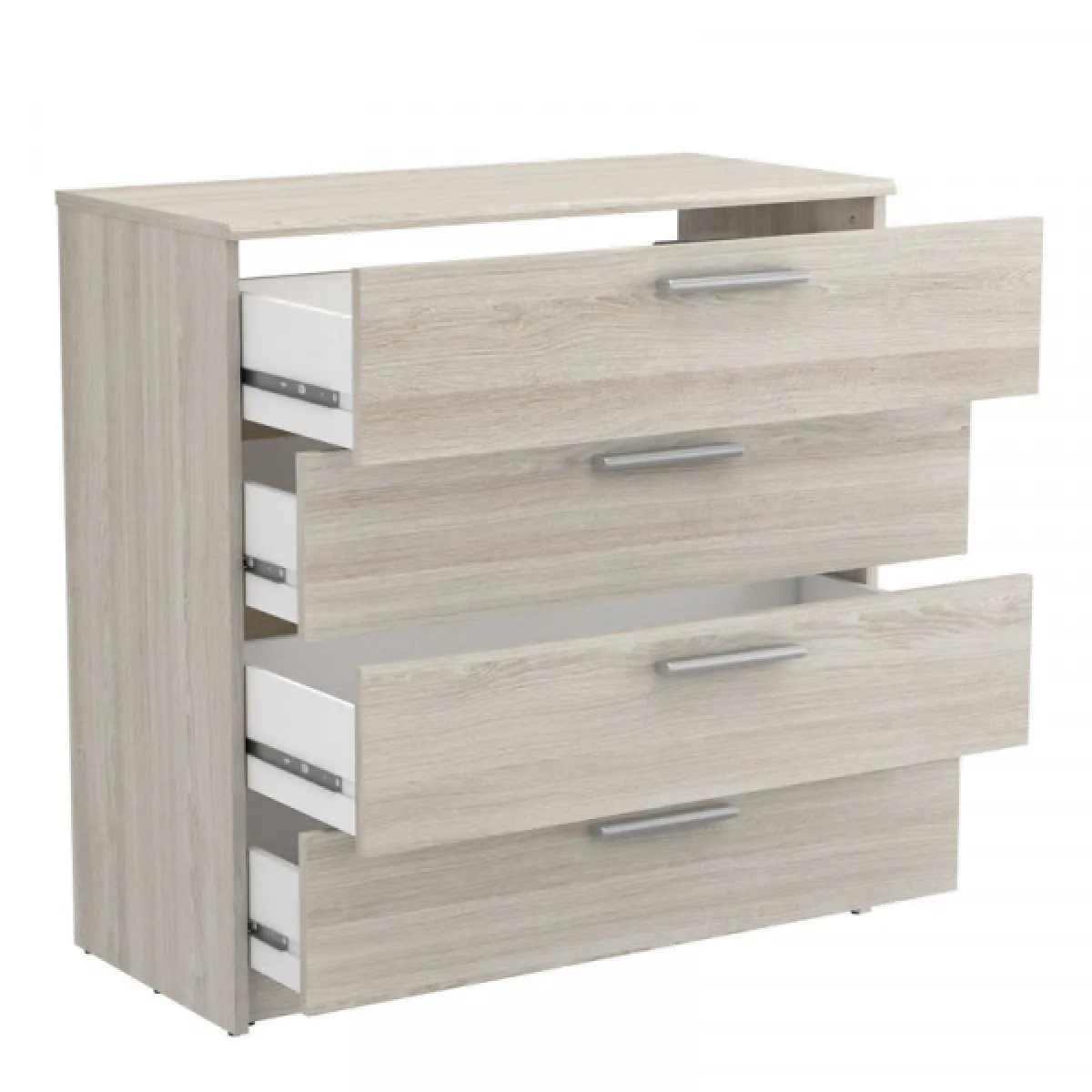 Dansmamaison Commode ODA - Chêne clair, 80x38x81 cm