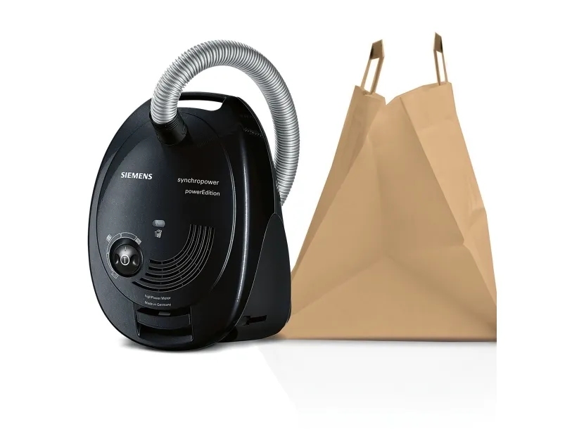 Siemens Synchropower VS06A212 - Støvsuger - beholder - pose - sort