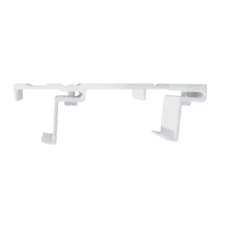 Support pour rail à rideaux 9,2x3cm blanc