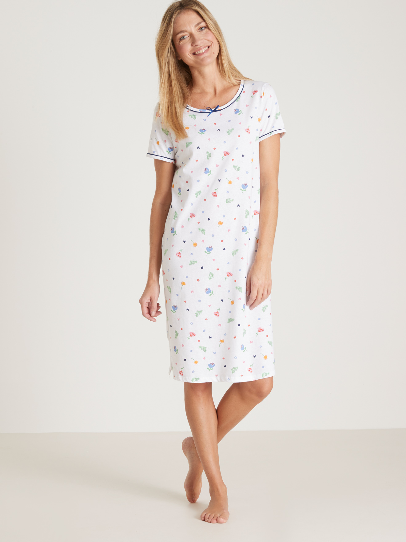 Lot de 2 chemises de nuit courtes
