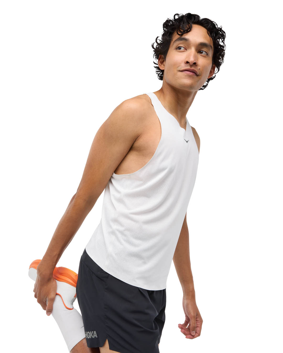 Race Day Singlet Herre White