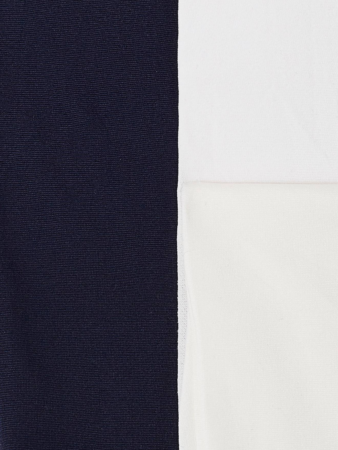 Pacote com 2 pares de meias-calças lisas azul-marinho para meninas