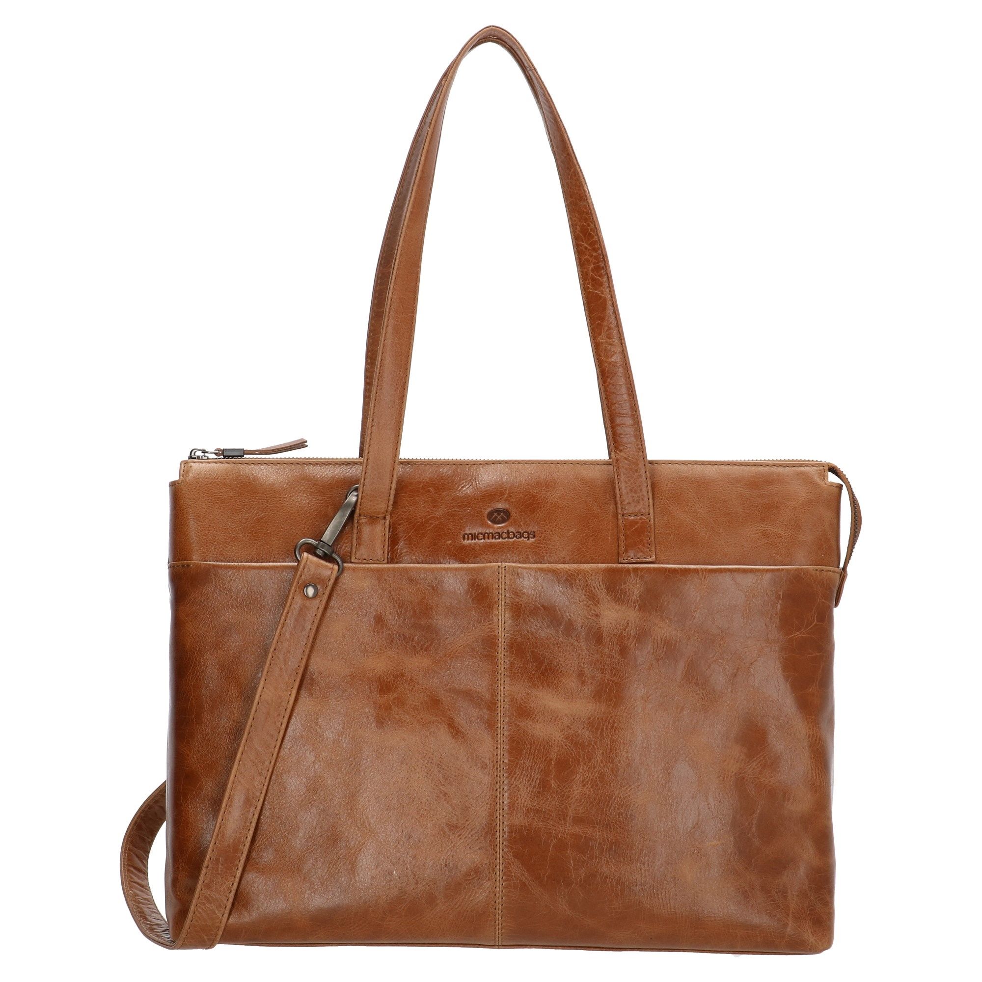 Micmacbags Porto Laptoptas 15,6 inch Bruin
