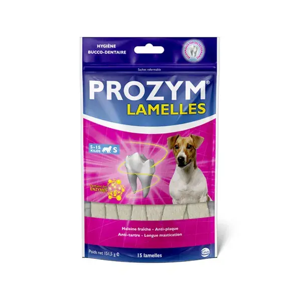 Prozym Tiras Mastigáveis para Cães Tamanho P (5-15kg) 15 unidades