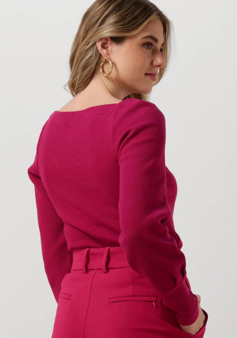 VANILIA roze vanilia sweater struc special sleeve