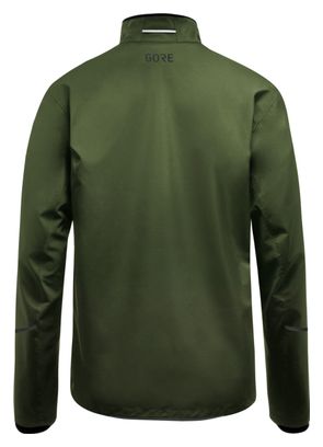 Veste coupe-vent Running Gore Wear R3 Partial Gore-Tex Infinium Kaki