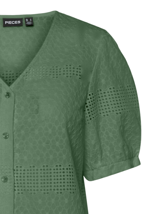 Pieces groene dames blouse
