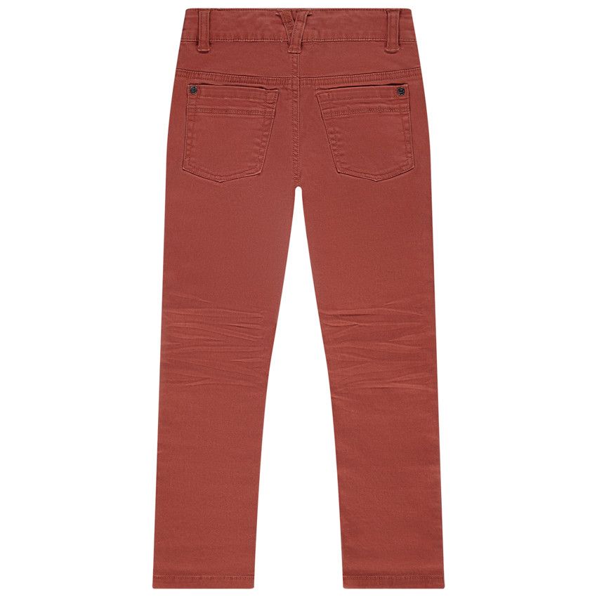 Pantalon en twill uni pour garçon - Marron