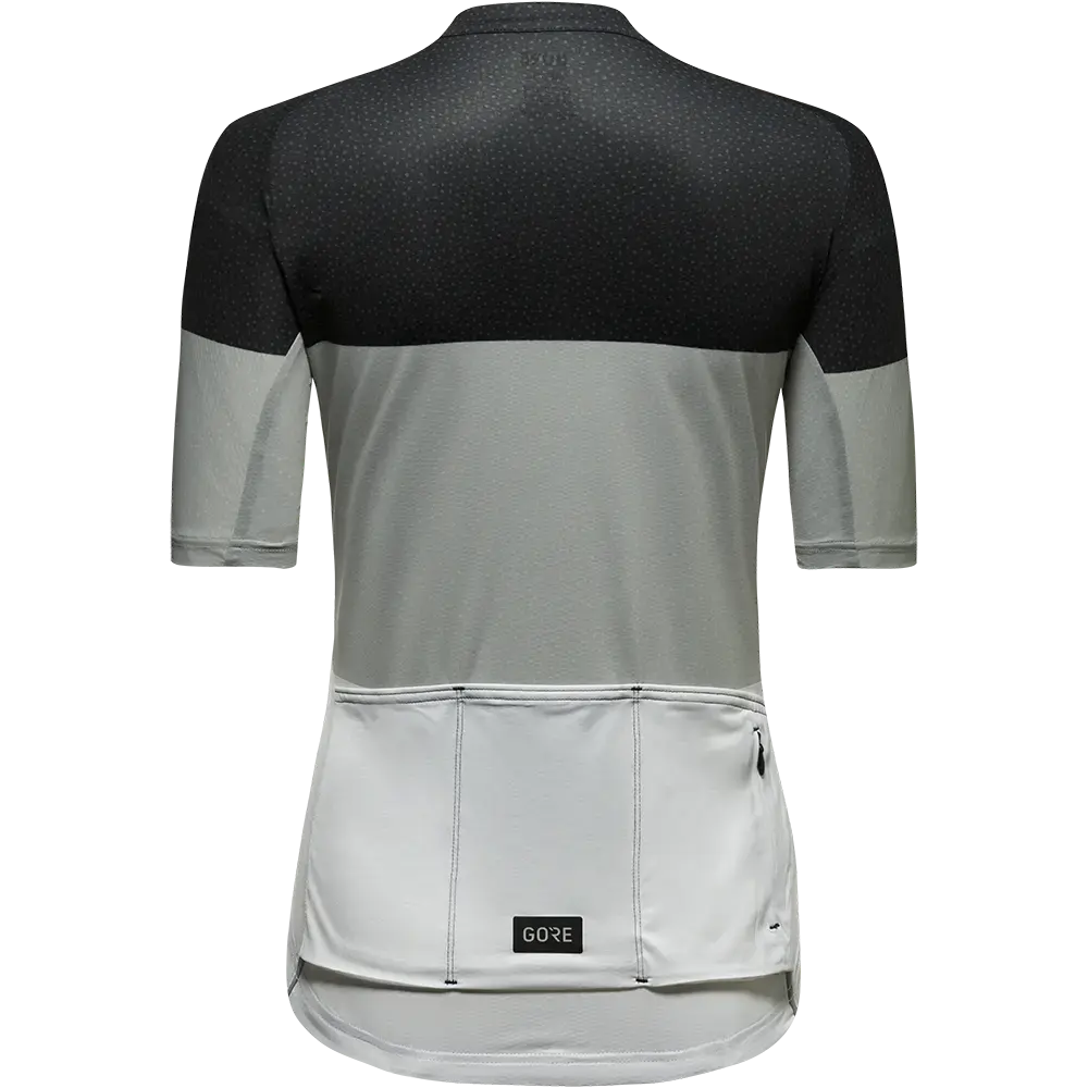 GORE Wear Spirit Stripes Fietsshirt Korte Mouwen Zwart/Grijs Dames
