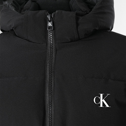 Doudoune Capuche Enfant Colorblock Monogram 1350 Noir Beige