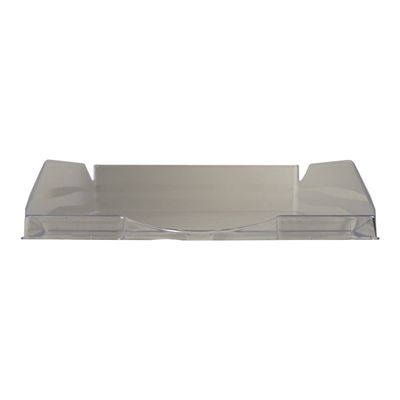 Exacompta Ecotray - Corbeille à courrier gris translucide