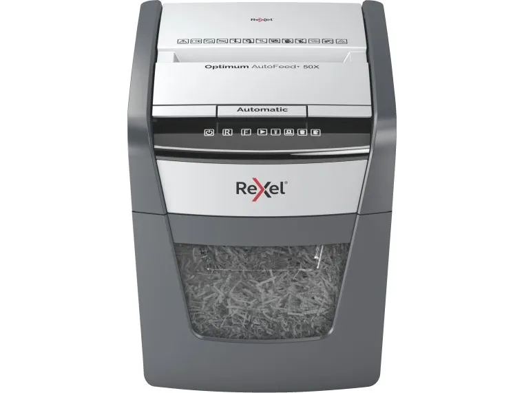 Makulator Rexel Optimum AutoFeed  50X krydsmakulering 4x28 mm (P-4)