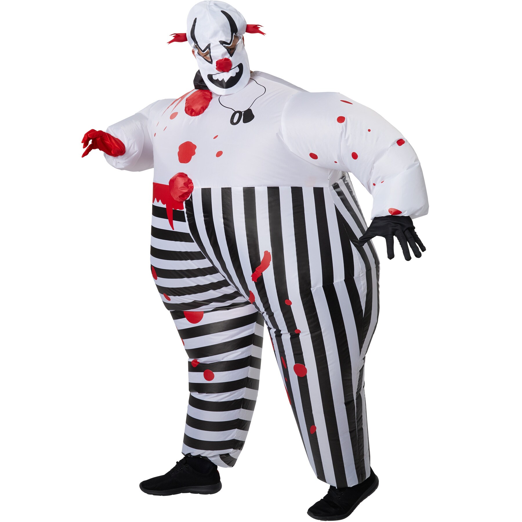 tectake® Aufblasbares Kostüm Horror-Clown