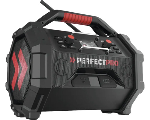 PerfecPro ROCKTAGON bouwplaatsradio met DAB+ en FM, Bluetooth, AUX-ingang en USB-ingang, OCT-18V