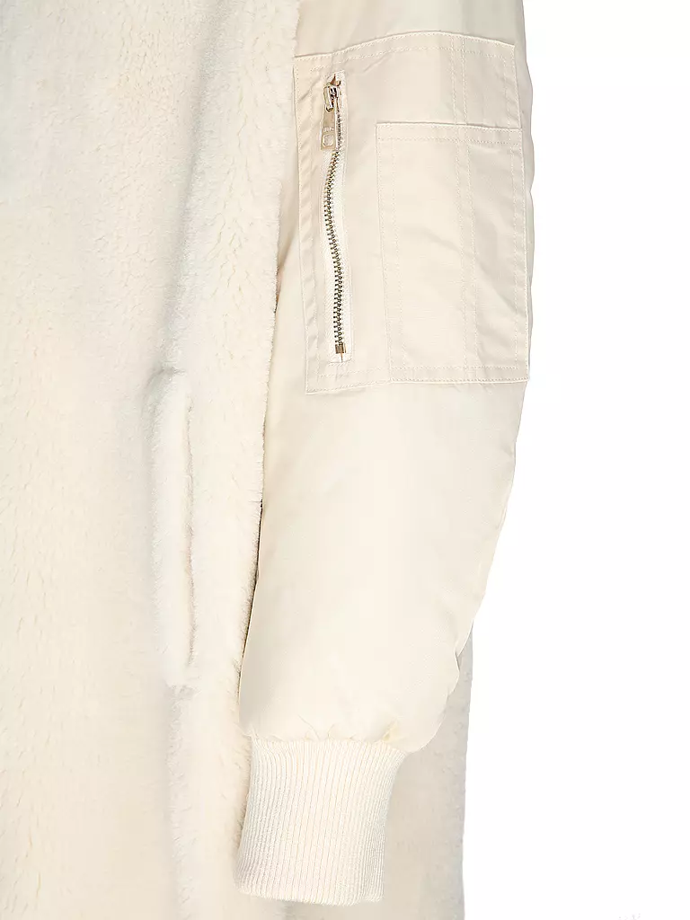 LIU JO Mantel in Felloptik CAPOTTO creme