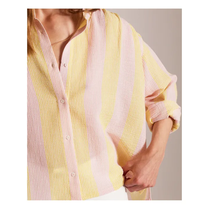 Sacrécoeur Blouse Ella Rayures Coton Bio | Jaune